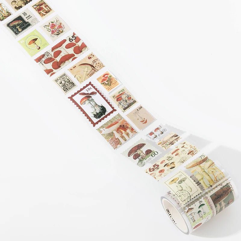 55mmx2m Vintage Stamp Tape Style Stickers 1 roll Decorative collage Diary Album Scrapbooking material Craft Supplies - 3