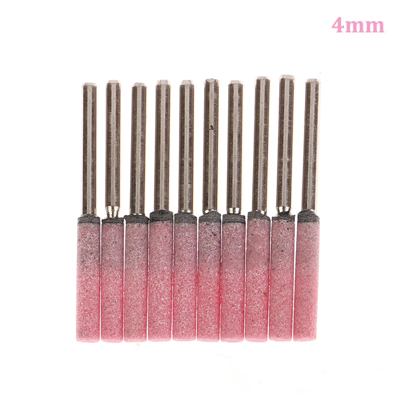 10Pcs Chainsaw Sharpener Grinding Stone File 4/4.8/5.5/6mm Chains Saw Sharpening Set Polishing Metals Chainsaw Sharpener Ston