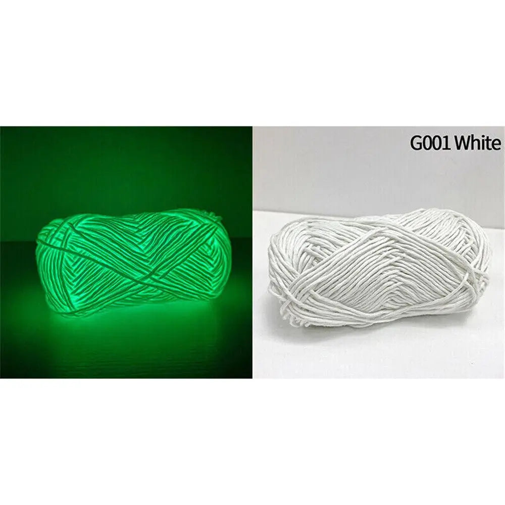 Novel Functional Yarn Glow in the Dark Polyester Luminous Chunky Yarn