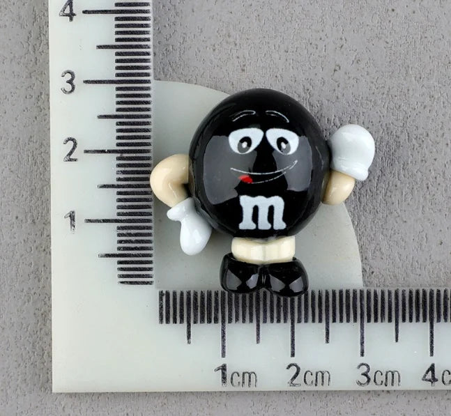 20pcs/lot Kawaii Funny M Beans Flatback Resin Cabochon Scrapbooking Crafts Fit Phone Deco Parts DIY Hair Bows Accessories
