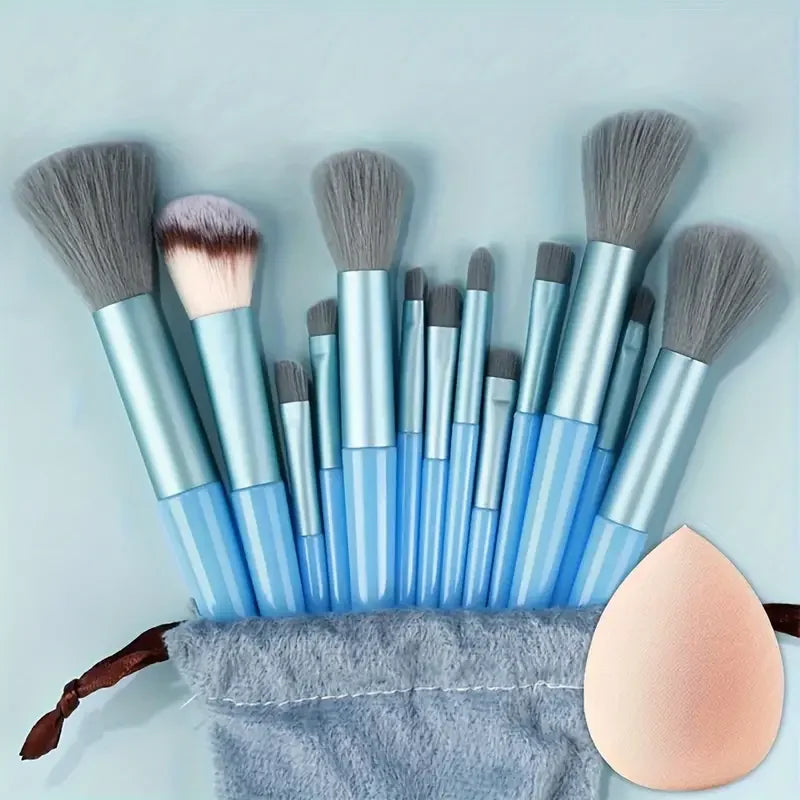 NEW 13PCS Makeup Brush Set Soft Fluffy Eye Shadow Foundation Blush Highlighter Concealer Brush Female Beauty Tool Christmas G