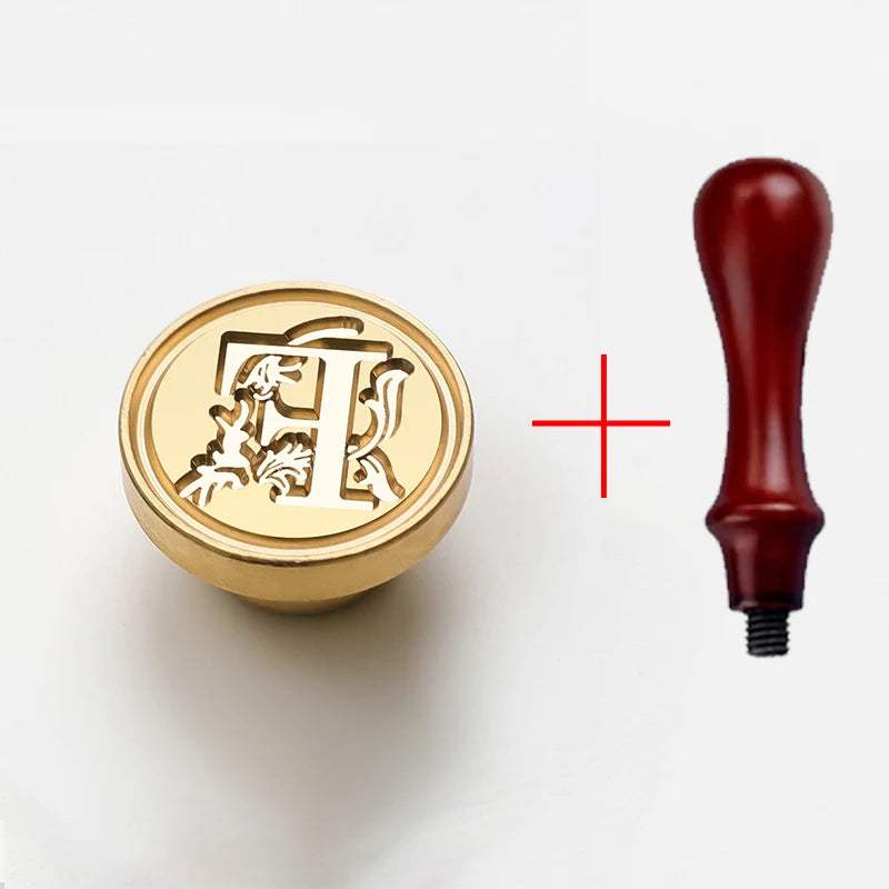 2PCS clear sealing stamp head wax seal craft supplies wax seal stamp and handle stamp scrapbooking supplies craft HCZ0106 - H