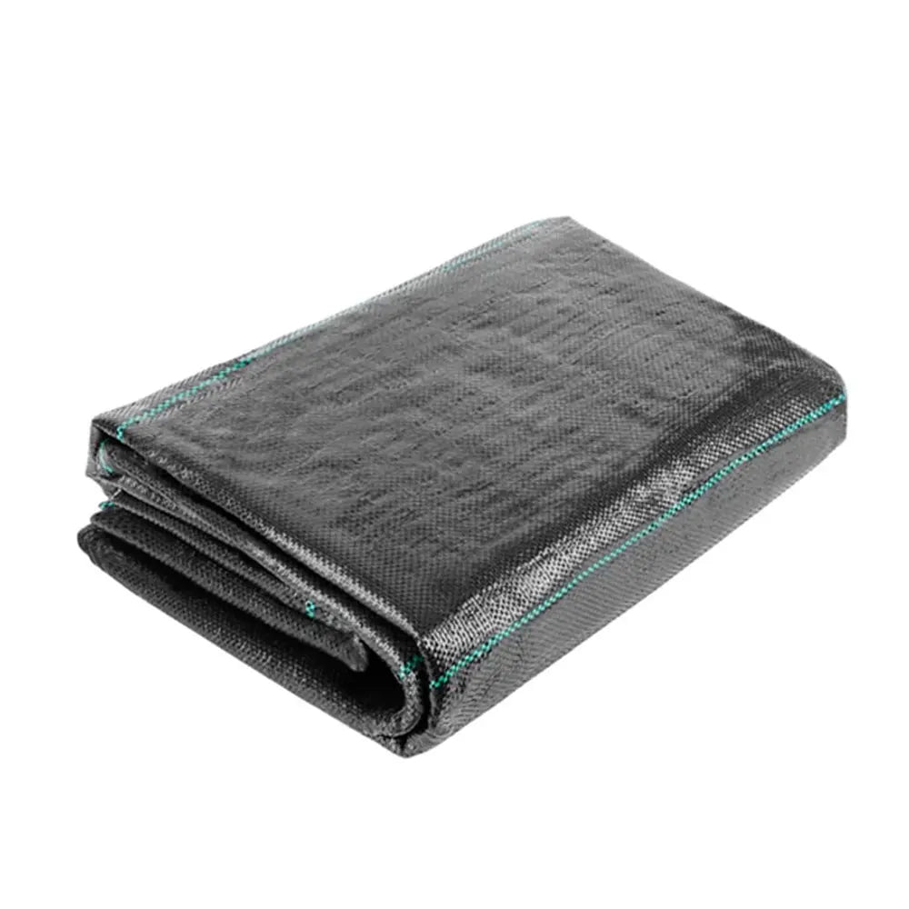 16.4ft/32.8ft PE Woven Weed Control Fabric for Plant Anti Grass Agricultural Mulch Cloth Greenhouse Weeding Mat Water Permeab