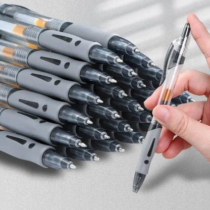 13/30pcs Retractable Gel Pens Set Black/Red/Blue Ink Ballpoint for Writing Refills Office Accessories School Supplies Station