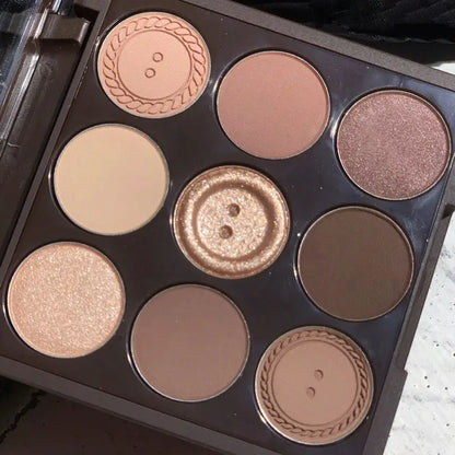 9 Color Eyeshadow Daily Makeup Brown Eye Shadow Palette Shimmer Matte Lasting Pearl Fine Shimmer Earth Color Eye Shadow Korea