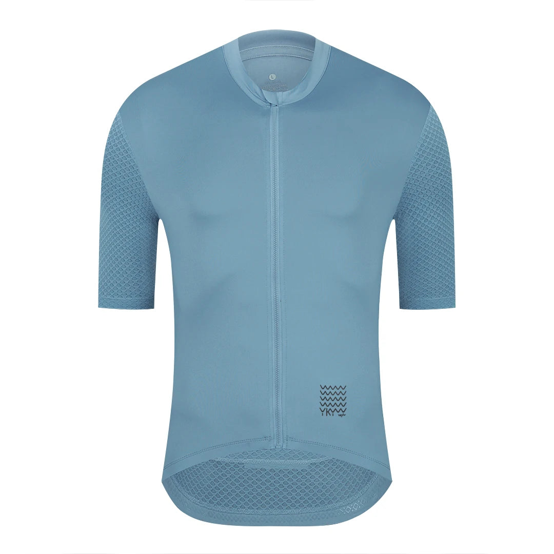 YKYWBIKE Men's Classic Cycling Jersey Summer Bicycle Pro Team Short Sleeve Shirt Cycling Maillot Road Bike Breathable Clothin