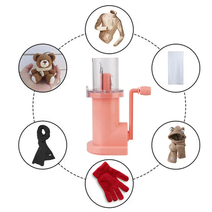 Creative Knitting Machine Embellish Hand Knit Loom Spool Knitter Craft Bracelet Weave Tool Portable Hand-Knitted