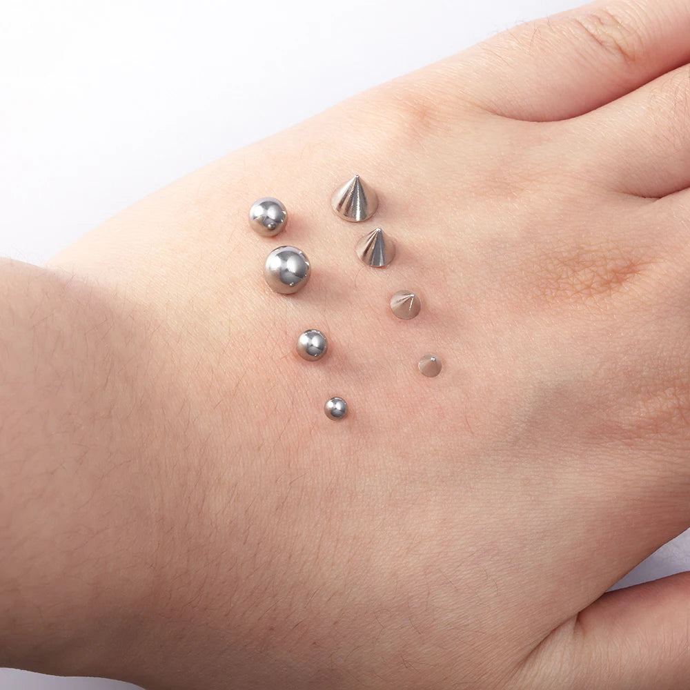 Sticker Fake Belly Eyebrow Lip Piercing Stud Non Piercied Earring Stud Set New Fake Nose Ring Piercing Jewelry Dermal Anchor 