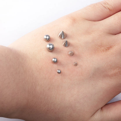 Sticker Fake Belly Eyebrow Lip Piercing Stud Non Piercied Earring Stud Set New Fake Nose Ring Piercing Jewelry Dermal Anchor 