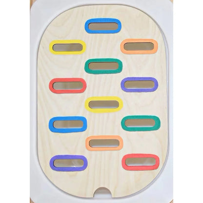 Children's Sensory Tray Table Color Hairball Game Wooden Tile Montessori Early Education Toys Kids Toys Educational Accessori