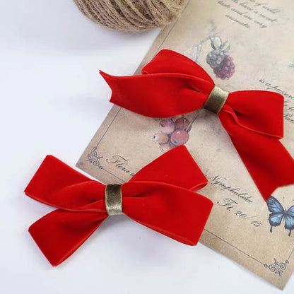 New 6-38mm Colour Single Face Line Velvet Ribbon for Bowknot Christmas Ribbon Party Decorations