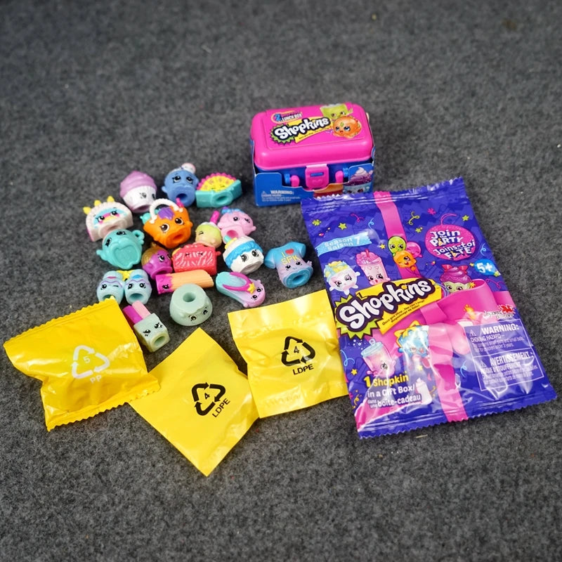 Shopkins Supermarket Mini Figurines Blind Bags Fruits Elfs Miniature Toy Cute Decoration Collectibles Simulation Model Gifts