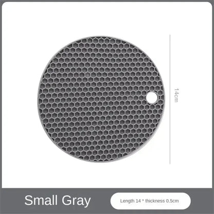 Table Mat Tool Multifunctional Kitchen Silicone Tableware Mat, Round Anti Slip Coffee Cup Coaster, Pot Holder