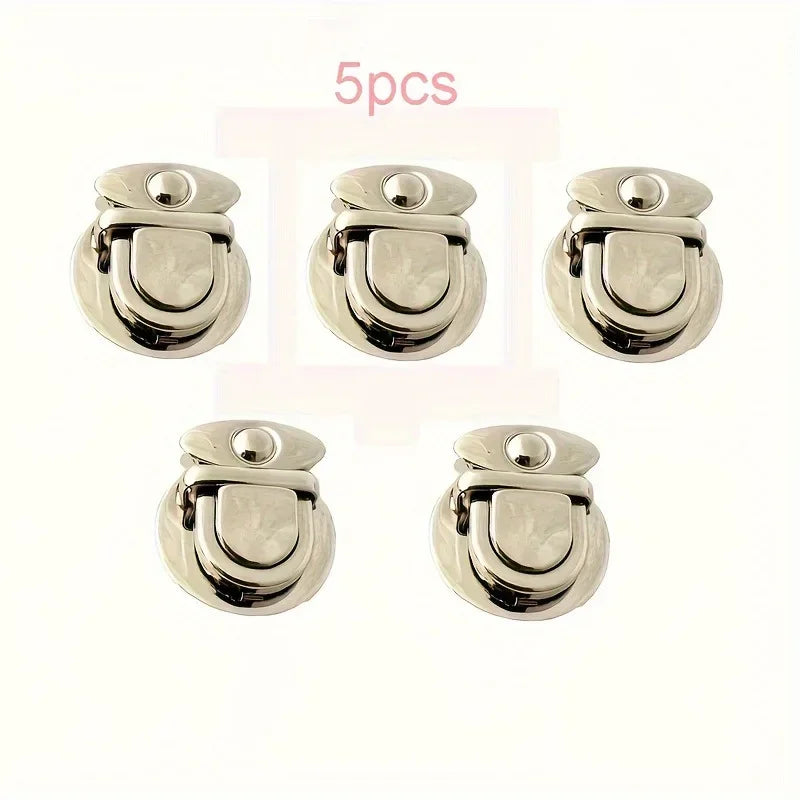 5Pcs Women's Lock Clasp - DIY Craft Hand Bags Clasp - Metal Snap Clasp Locks - Wallet Fasteners - Wallet Buckle