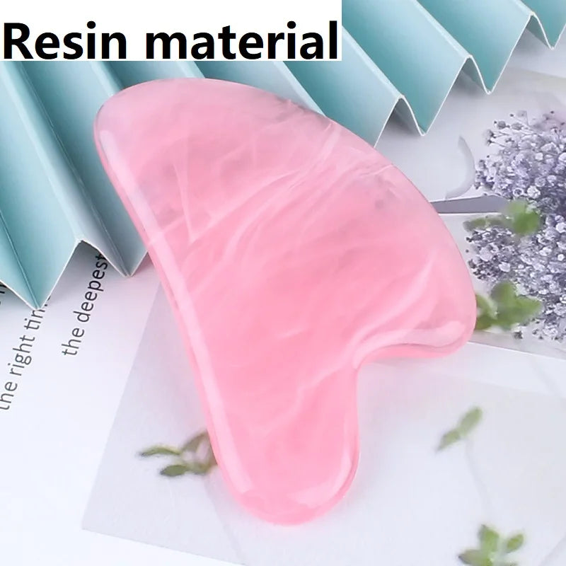Resin Gousha Stone for The Face Roller Gouache Scraper Gousha Stone Gowoman Face Roller Gua Sha Tool Face Roller Massager - R
