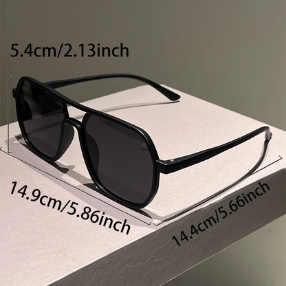 KAMMPT Irregular Rim Sunglasses Men 2025 New Fashion Vintage Double Bridge Shades Women Trendy Brand Design Mirror Sun Glasse