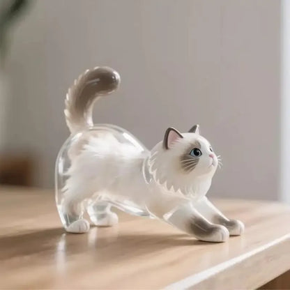 New Cat Hair Storage Keychain Bag Pendant Transparent Pet Fur Keepsake Capsule Souvenir Collection Gift Decoration Accessorie