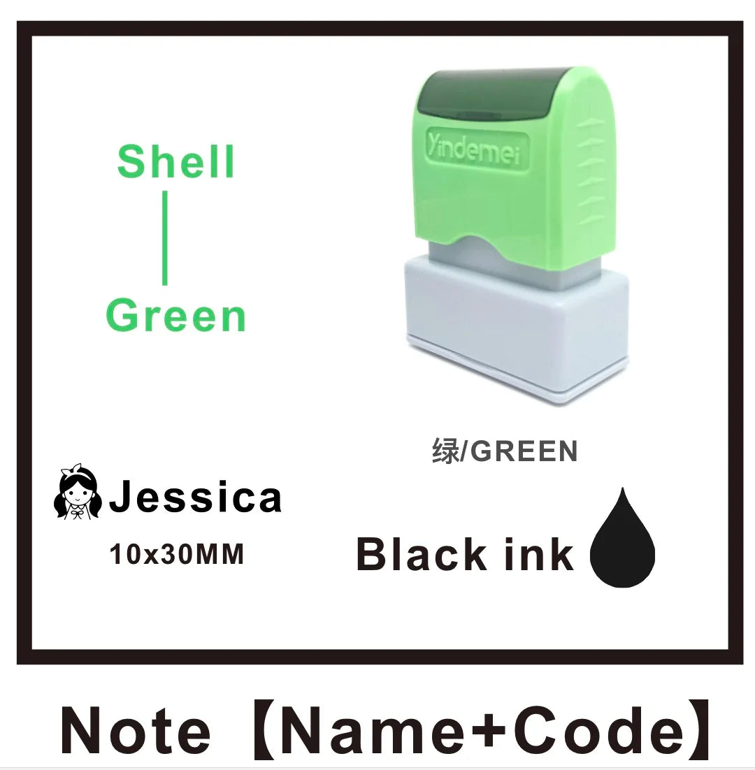 Custom Teacher Name Ink Stamp Signature Calligraphy Selfing-Inking Personalized Letter Stamp For School Student - 15
