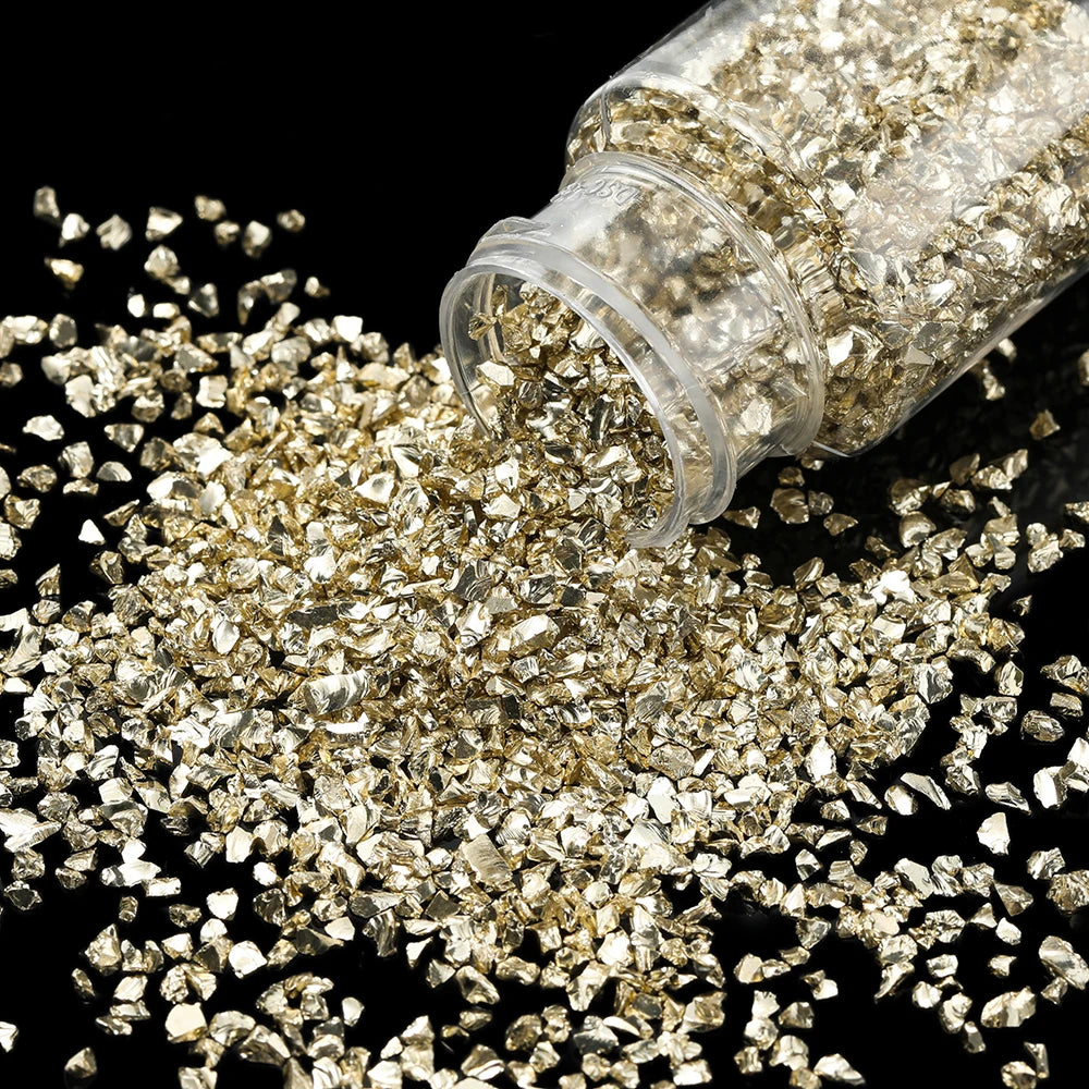 30g/Bottle Glass Crushed Stones Resin Fillings for DIY Epoxy Resin Mold Irregular Crystal Nail Art Decoration Jewelry Making 