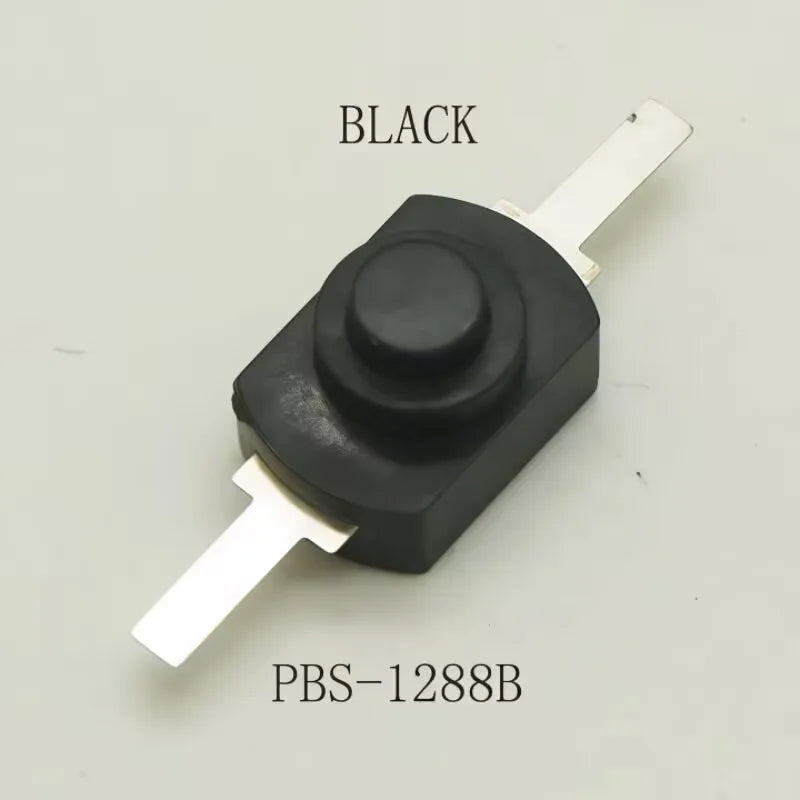 10-Piece,Toy Button Switch,5V 1A Power ON-OFF Latching Press Locking PBS Button 12mm*8mm (12mmx8mm) DC 30V 1A Plastic Button