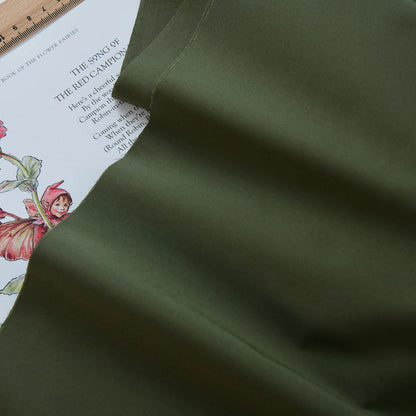 140x50cm 60s Pure Cotton Fabric Solid Color Plain Weave Cloth for Clothing DIY Craft Sewing Cloth - Dead Pine Needles