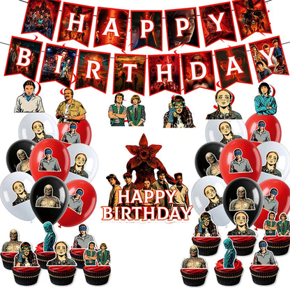 Birthday Party Decorations Kit, Custom Birthday Decor, Happy Birthday Banner, Plates, Napkins, Balloons for Party, Personaliz