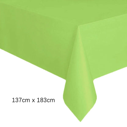 Disposable Tablecloth White Pink Table Cover Plastic Rectangle Desk Cloth for Birthday Wedding Party Table Decor Xmas - 1pc T