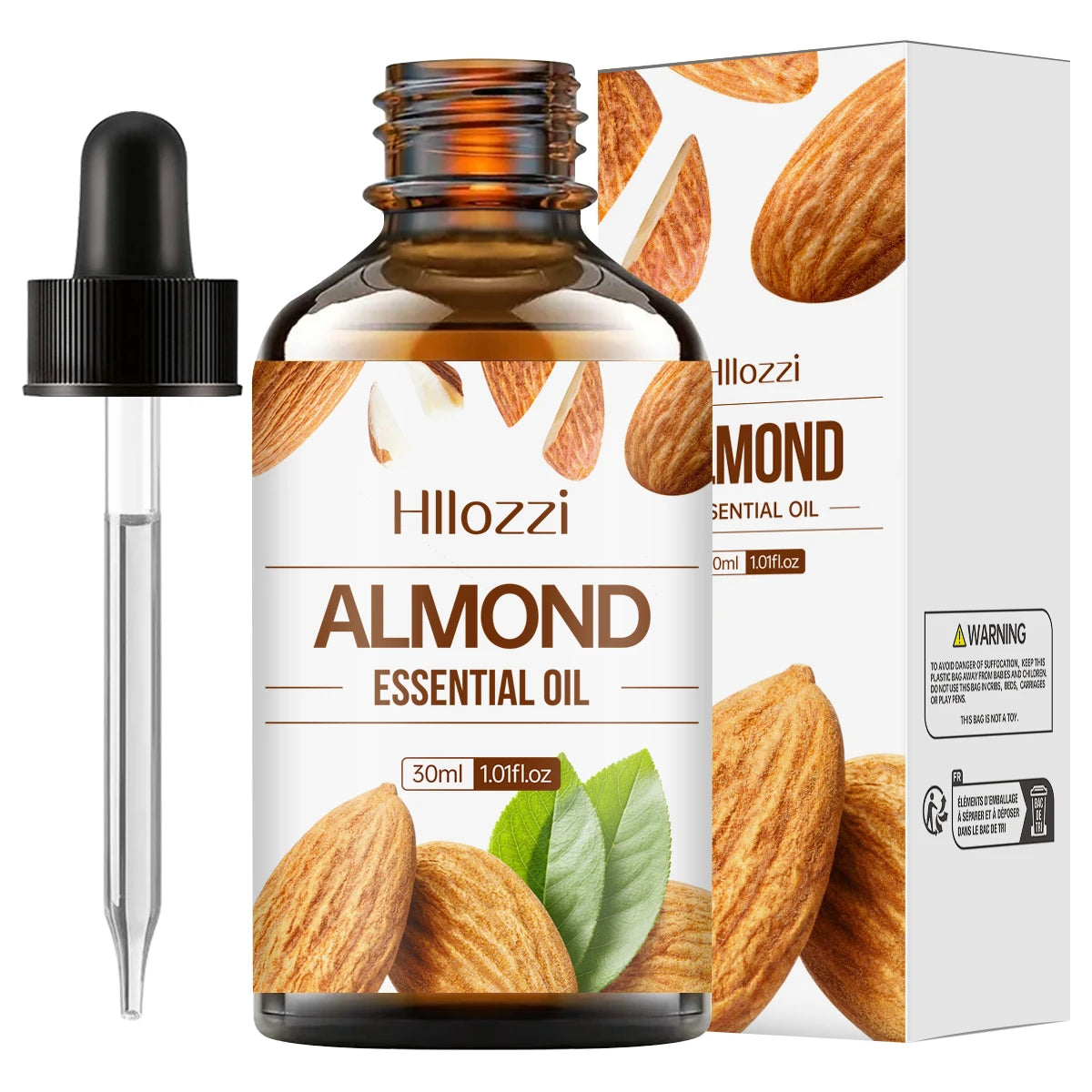 30ml Almond Essential Oil, Carrier Oil, Care Oil, Hydrating, Aromatherapy, Soap, Humidifier - ALMOND