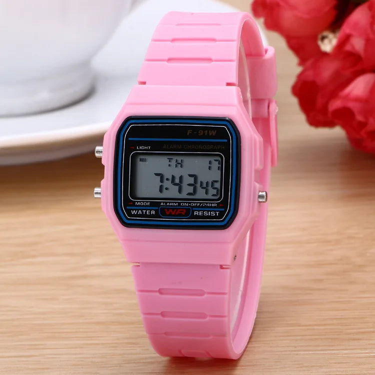 Sports Rose Gold Children Watches for Women Electronic Digital Display Retro Style Alarm Clock Men's Relogio Masculin Reloj -