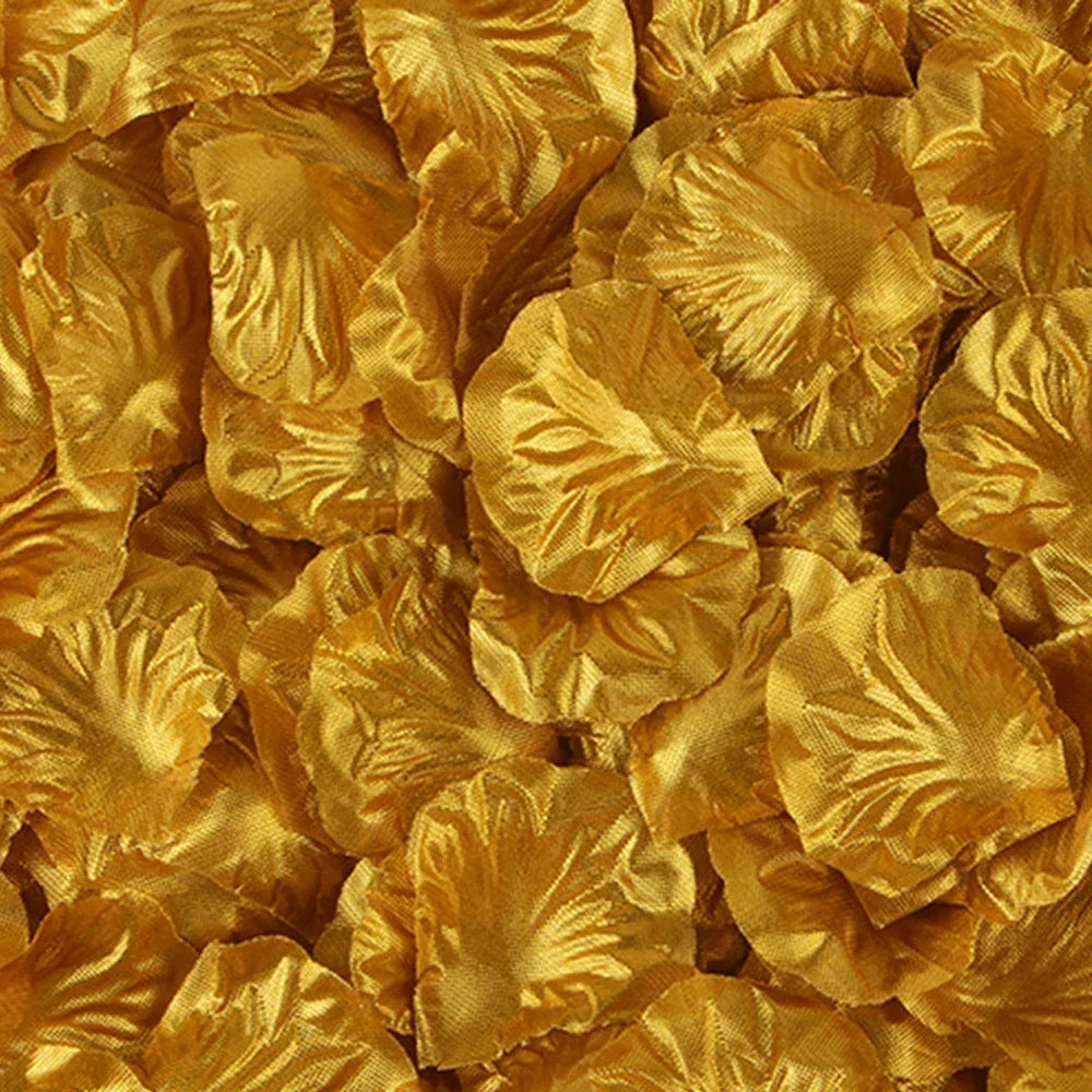 100-10000Pcs Top Colorful Artificial Fake Rose Petals Red White Gold Roses Petal Flowers Romantic Wedding Party Valentine Dec