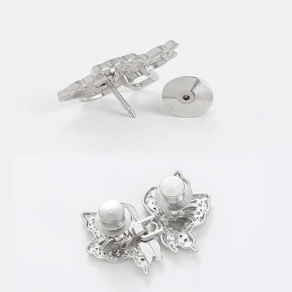 Jeans Button Adjustable Clips for Pant Skirts Waist Tightener Buckle Snap Button Adjuster Butterfly Pin Button Clothing Suppl