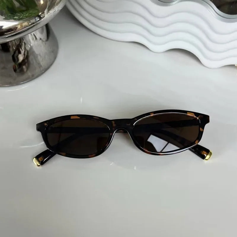 Vintage Small Frame Women's Kitten Glasses High-end Sunglasses Woman Luxury Brands Original Lunettes Femmes 802346