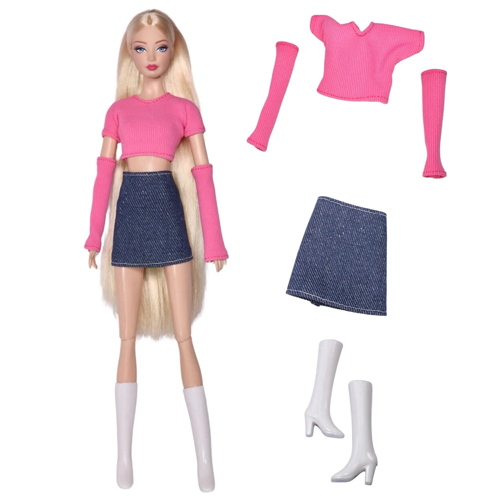 NK 29CM Doll Outfits For 11.5 Inch Doll Clothes Princess Doll Shoes For 1/6 Dolls Accessories Bar BI Doll Dress DIY Gift Toy 