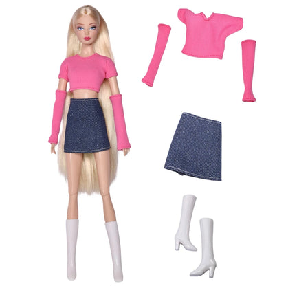NK 29CM Doll Outfits For 11.5 Inch Doll Clothes Princess Doll Shoes For 1/6 Dolls Accessories Bar BI Doll Dress DIY Gift Toy 