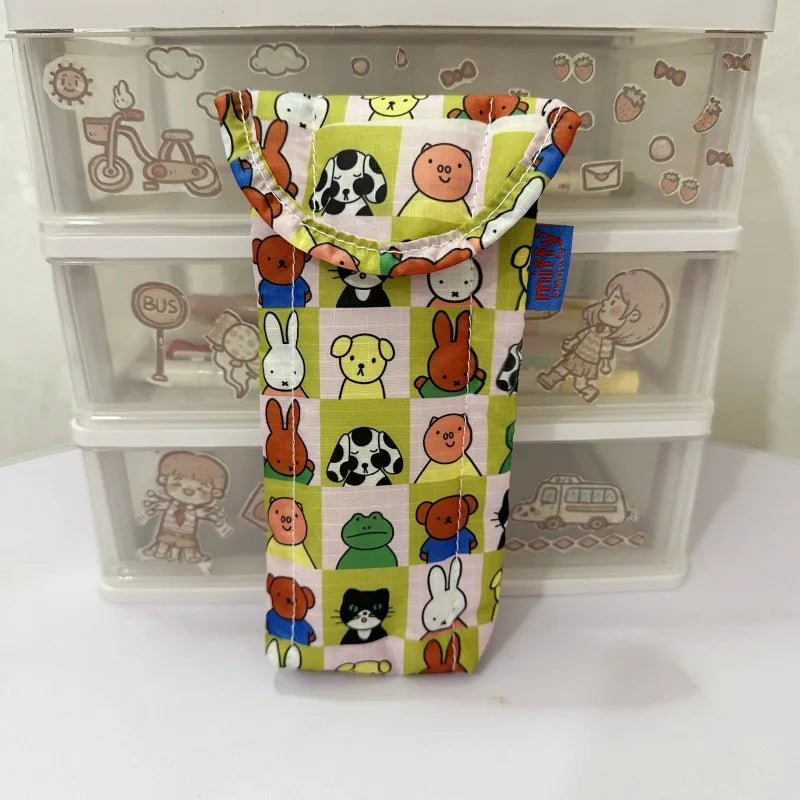 Kawaii Anime Miffy Rabbit Glasses Bag Cartoon Cute Glasses Storage Bag Cotton Inner Liner Sunglasses Sunglasses Protective Ba