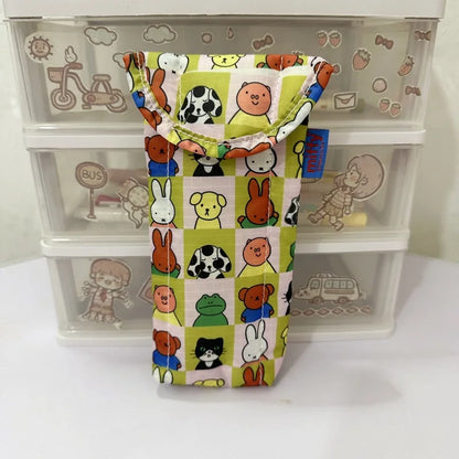 Kawaii Anime Miffy Rabbit Glasses Bag Cartoon Cute Glasses Storage Bag Cotton Inner Liner Sunglasses Sunglasses Protective Ba