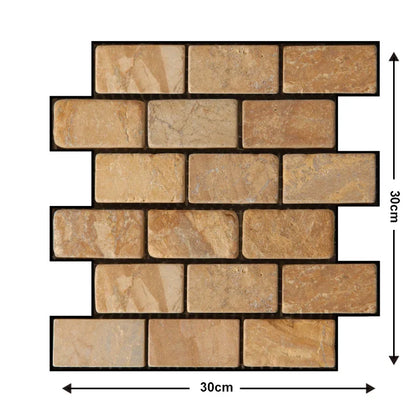 Transform Your Home with 10 pcs Decorative 3D Wall Panels - Self-Adhesive, Waterproof & Moisture-Proof Wallpaper for Living R