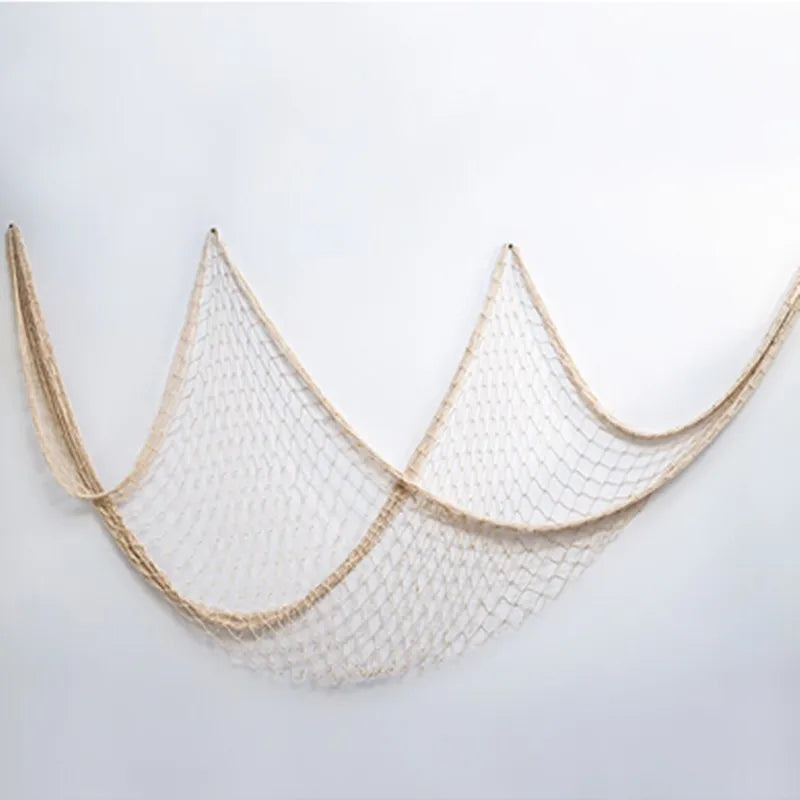 Fishing Net Wall Hangings Ornament Studio Prop Room Home Decoration Mediter Sea Stickers Marine Over The Garden Crafts Nautic