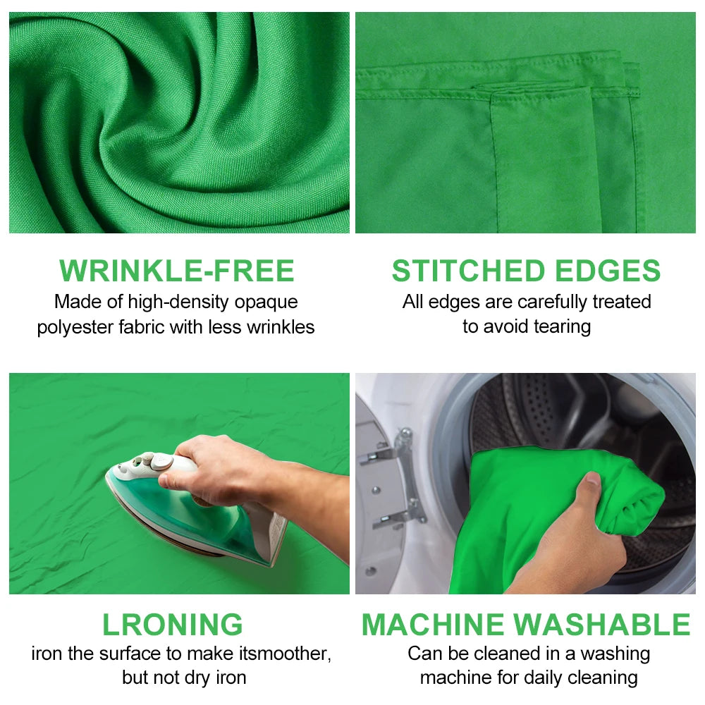 Background For Photography Backdrops White/Black/Blue/Green Screen Chroma Key Muslin Studio Photo Shooting Backdrop Cloth Pap