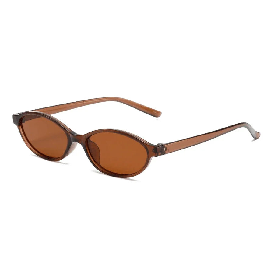 Sexy Small Oval Women's Sunglasses 2025 New Fashion Leopard Brown Hot Sun Glasses Female Retro Colorful Shade Eyeglass