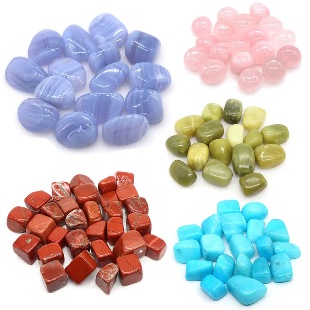 Natural Tumbled Stones Healing Crystal Reiki Quartz Gems Bulk Ore Gravel Energy Mineral Specimen Tank Aquarium Garden Home De