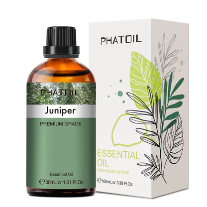 PHATOIL 1PCS Aromatherapy Essential Oil 30ml Lemon Eucalyptus Lavender Bergamot Jasmine Juniper Rose Vanilla Aroma Essential 