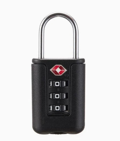 Approved Luggage Lock 3 Digit Combination Password Lock Travel Suitcase Security Padlock Black