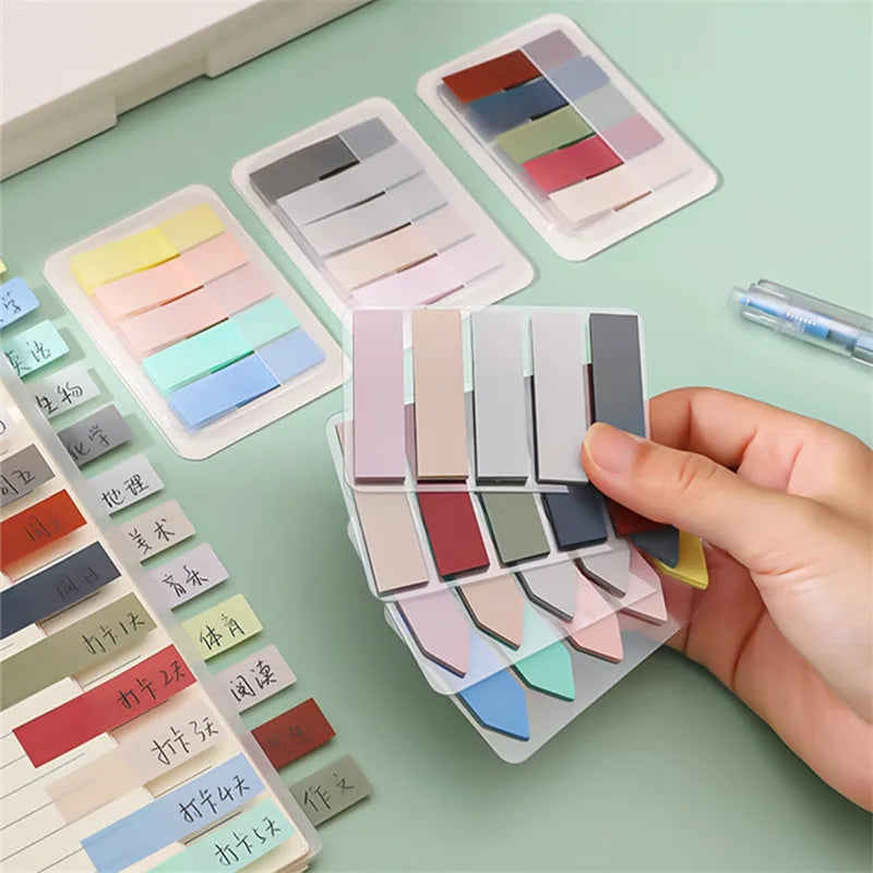 15 Types Color Self Adhesive Memo Pad Sticky Notes Bookmark Point It Marker Memo Sticker Paper Office School Supplies