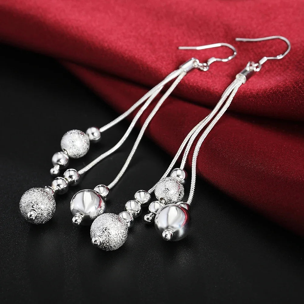 925 Sterling Silver Earrings Simple Round Circle Hoop Earrings For Woman Fashion Wedding Engagement Charm Jewelry - Fluoresce
