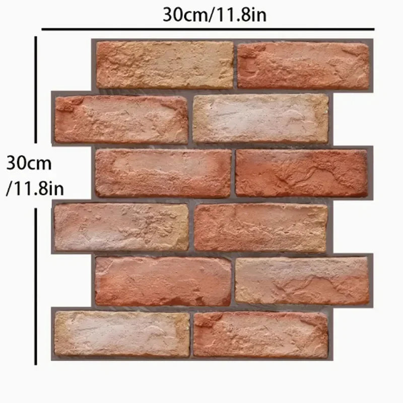 Transform Your Home with 10 pcs Decorative 3D Wall Panels - Self-Adhesive, Waterproof & Moisture-Proof Wallpaper for Living R