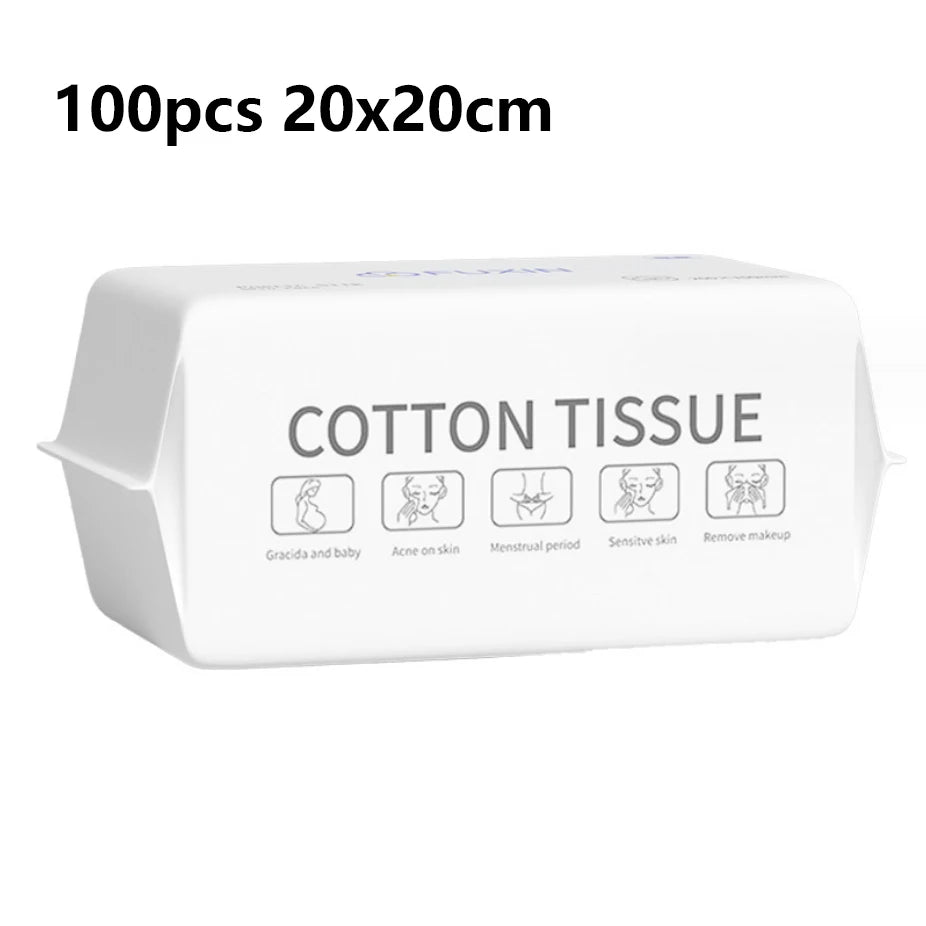 1Pack Disposable Face Towels Thick Face Towel Make Up Tissue Soft Facial Cleansing Cleanser Towelettes Skin Care Washing - 10