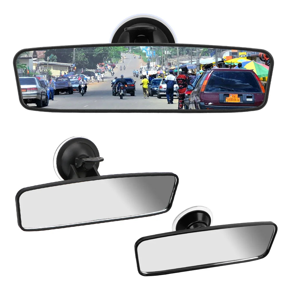 Interior Rear View Mirror 360° Rotates Car Rear Mirror Wide-angle Rearview Mirror Adjustable Suction Cup Car-styling Universa