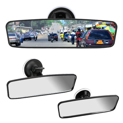 Interior Rear View Mirror 360° Rotates Car Rear Mirror Wide-angle Rearview Mirror Adjustable Suction Cup Car-styling Universa