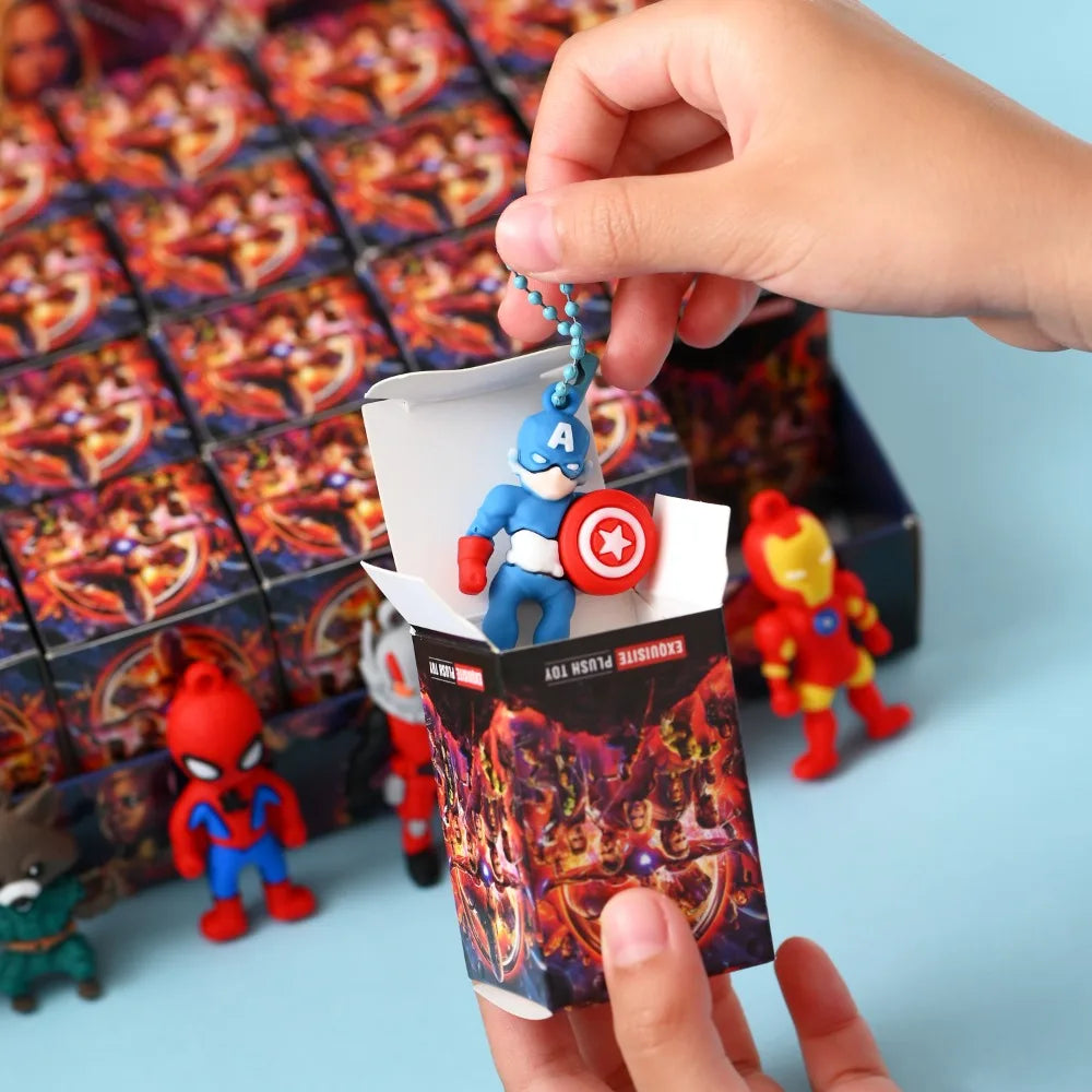 New 24pcs Marvel Spiderman Blind Box Toy Model Anime Action Figures Spider-Man Children'S Toys Decorationdolls Gifts